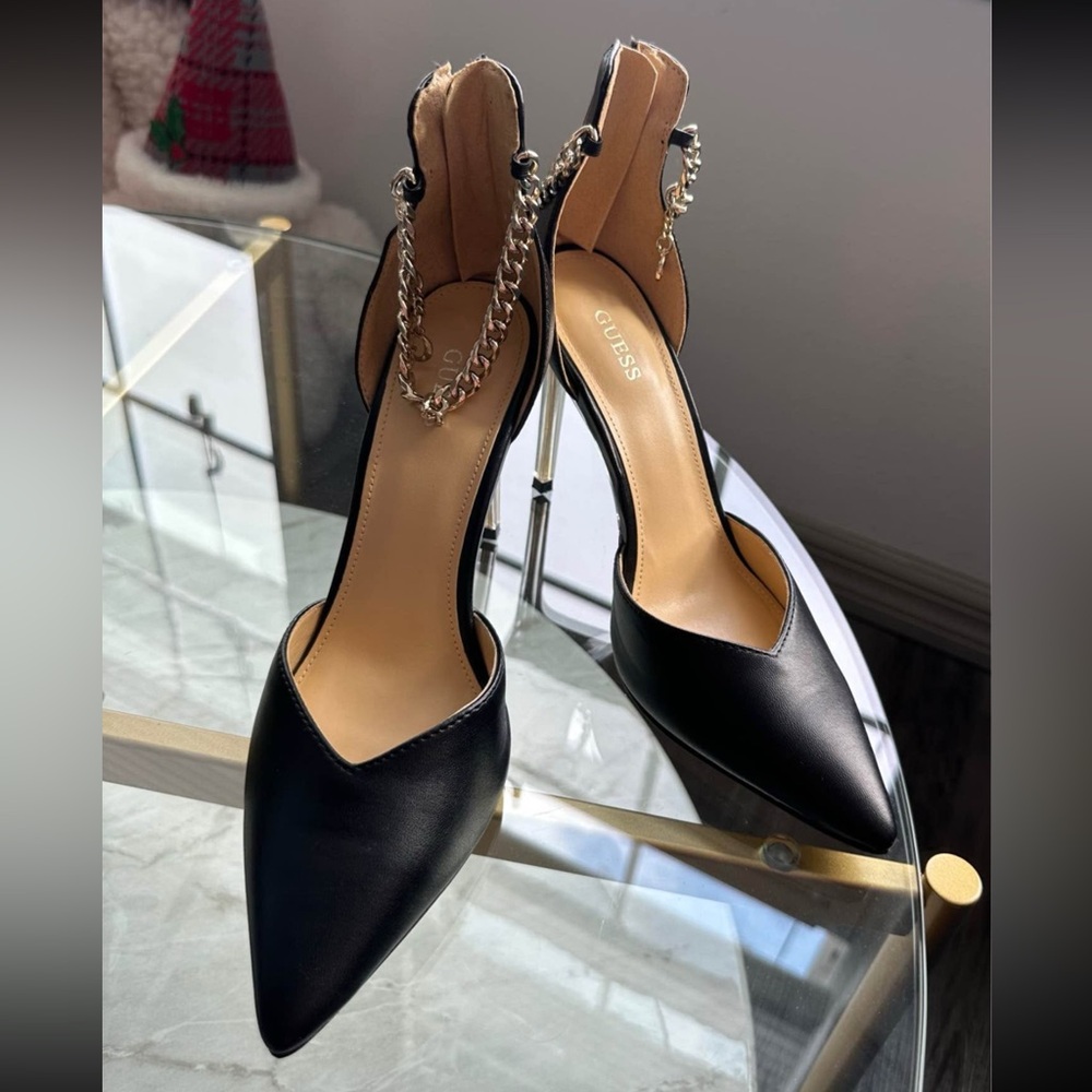 GUESS Black Women's Slingback Heels
